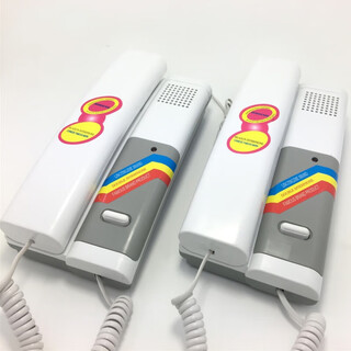 迈恻亦双向对讲电话对讲门铃有线对讲机呼叫器一对 原机一对带线60cm