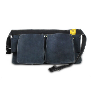 Xunliba nail bag tool bag thickened canvas leather waist bag carpenter electrician packaging repair repair nail pocket construction site pure leather model