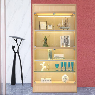 Baijinton honor display cabinet 100*35*200cm display wall product model figure display cabinet sample trophy cabinet certificate medal display stand