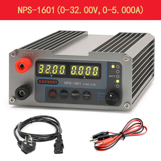 Gophert cps-3205ii 3205l cnc portable dc regulated power supply adjustable 30v 3a5a nps-1601 (32v5a) front terminal domestic version (ac 220v)