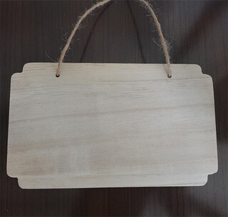 创意实木牌小木牌手写吊牌空白木板树牌挂牌diy手工门牌挂件定制 G-8 尺寸:20*12cm