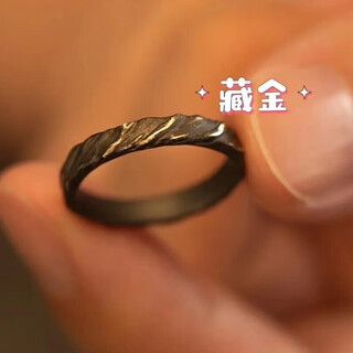 Bjyl ring men's single ring retro style closed student index finger ring niche high-end birthday gift for boyfriend