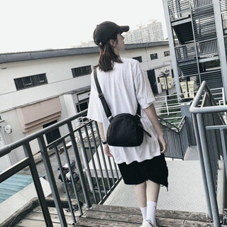 Kuqi kangaroo oxford cloth shell bag 2025 new unisex fashion shoulder bag waterproof and dirty resistant versatile crossbody bag women small model