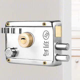 Yuema anti-theft door lock exterior door lock old iron door lock wooden door lock indoor and outdoor door lock 9198 left opening
