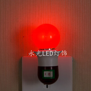 Led red light sexy night light plug-in with switch wedding festive wall lamp buddhist hall everlasting light into the house atmosphere e27 pipe lamp holder + 3w red light bulb-plug-in type