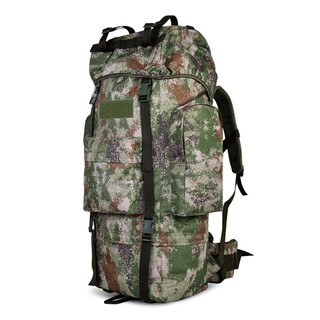 Outdoor 110 liter large capacity camouflage backpack backpack carrying tactical mountaineering bag u-shaped steel frame large backpack green camouflage-110l 110l