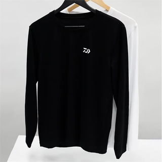 Daiwa fishing clothes long-sleeved t-shirt cotton clothes fishing clothes de-6023cs black l