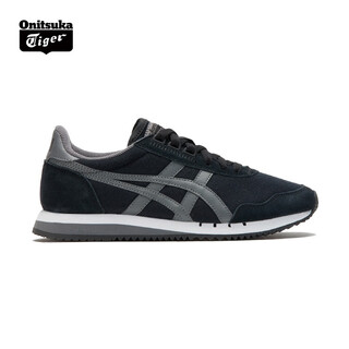 Onitsuka tiger retro men's and women's shoes low-cut comfortable casual shoes sneakers dualio black/grey (1183c315-001) 42.5