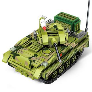Senbao building blocks military tank series assembly toys remote control 99a main battle tank model building blocks assembly boys toys children 8 203112 zbd-03 airborne tank 324 particles