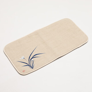 Summer solstice nange tea towel cloth high-end chinese style double-sided absorbent thickened tea table tea table cloth hand-painted zen towel raising pot cloth orchid-cotton linen tea towel