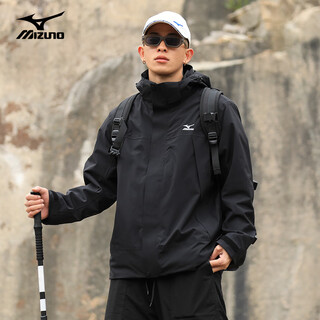 Mizuno outdoor jacket 3-in-1 two-piece set fleece liner warm mountaineering winter wear ski wear black xl