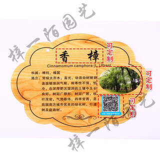 Factory direct sales flower and grass brand custom acrylic tree brand custom plant sign tree tree introduction sign reminder sign red #1#