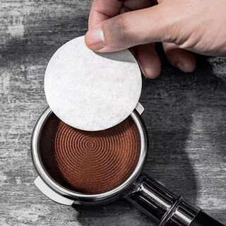 Italian coffee machine handle special round powder bowl filter paper secondary filter water paper coffee filter 51/58mm universal 58mm 1 pack/100 sheets