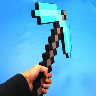 Baby minecraft torch lamp mc game peripheral toy two-dimensional diamond mine lamp torch children's day christmas gift masonry pickaxe 45cm