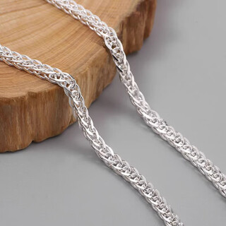 Everlasting leaf platinum necklace men's platinum women's snake bone chain chopard chain fashion personality simple 4mm 55cm