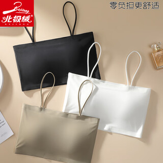 Arctic velvet camisole women's ice silk underwear seamless wireless wrapped chest anti-exposed student girl thin bra tube top