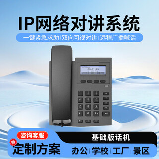 莱乐 (LEILER) IP网络广播语音对讲系统双向语音一键对讲局域网可视通话对讲监狱岗亭停车场呼叫对讲基础话机