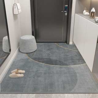 Hua feihua entrance door light luxury mat entrance bedroom entrance living room stain-resistant carpet entry geometry 300*400cm whole piece customized model non-returnable and non-exchangeable