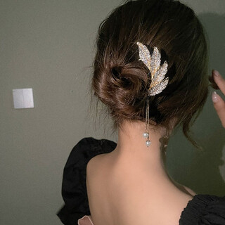 Mengyi's exquisite ancient-style ball hairpin u-shaped tassel hairpin ball hairpin hair ornaments women's hairpin hairpin on the back of the head