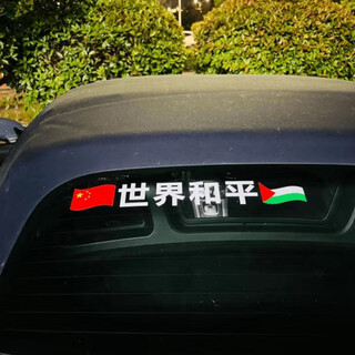 Shelang palestinian car sticker with national flag, world peace palestinian car sticker, palestinian car electric motorcycle, china-pakistan world peace-medium size 45 6cm