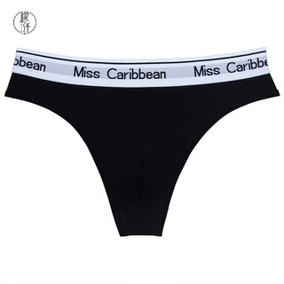 Meng fiber men's cotton t-string sexy u-convex sports underwear letter low-waist fitness seamless briefs cotton t-string pants black xl weight 125-145jin jin is equal to 0.5 kg