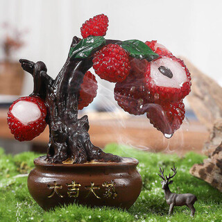 Porcelain brand tea tea set (cipaiming teaset) porcelain brand tea lychee tea pet potted ornaments change color when exposed to hot water creative personalized tea ceremony tea set accessories