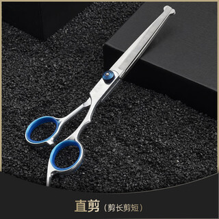 Yilepet pet scissors grooming tool set professional hair trimming shears dog hair curved scissors dog teddy hair cutting artifact straight cut (cut long and short)