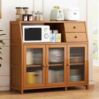 Zhuyijia sideboard home living room storage cabinet kitchen cupboard tea cabinet wall wine cabinet storage multi-functional storage cabinet sideboard - three-door model with drawer