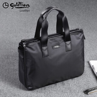 Goldlion briefcase men's business travel business handbag men's large capacity shoulder messenger bag business canvas men's bag computer bag style 1 casual style 14 inch