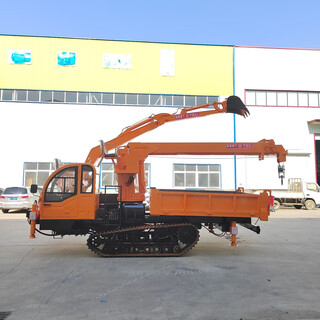 Wheeled crane and excavator all-in-one crawler crawler diesel dump truck