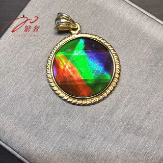 Fanshe canada's new other/other natural crystal/semi-precious stone necklace women's ammolite david satellite pendant