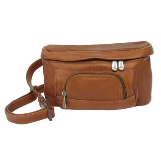 Piel leather carry-all waist bag brown (saddle) one size
