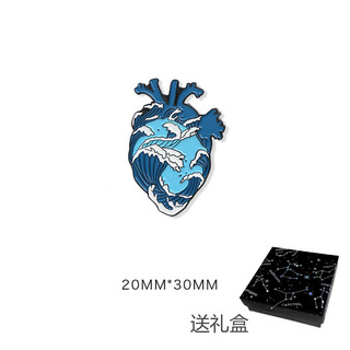 Ekustyee heart brooch whale badge cute gift cartoon school bag pin ins trendy personalized accessory for women