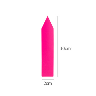 Benxinnong garden succulent plant plastic ground sign one-line label flower succulent gardening ground sign 10x2 (pink) one thousand pieces