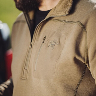 Arc teryx military bird leaf cold wx sv military version thickened warm fleece underwear breathable comfortable crocodile color top cro m