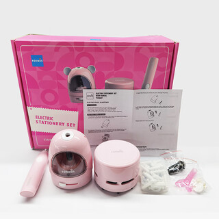 Atronómico Elemento de lápices eléctricos Conjunto de cinco piezas Papelería de vacaciones Set Motion Motion Premios y Regalos de la Escuela 8087 TW8087 Embalaje de inglés rosa