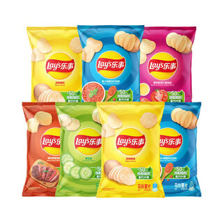 Lay's potato chips mixed multi-flavor 40g*7 pack snack gift pack 280g snacks pepsi