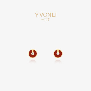 Ten thousand li (yvonli) ten thousand li signed earrings for women 2024 new style earrings for women high-end earrings cinnabar red
