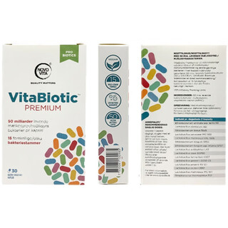 Danish original novovita/novovita probiotic capsules for children and adults 30 capsules