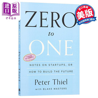 从0到1 开启商业与未来的秘密 Zero To One Export 英文原版 彼得 蒂尔 Peter Thiel Blake Masters