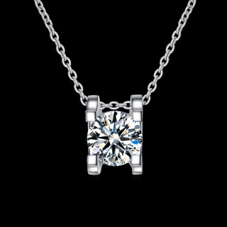 Authentic platinum necklace for women pt950 clavicle chain, platinum diamond necklace, valentine's day gift for wife and girlfriend, bull head diamond 1 carat necklace, light luxury style, free exquisite gift box packaging