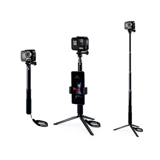 MAXCAM适用于dji大疆osmo灵眸Action5/4/3运动相机gopro13狗hero12自拍杆手持便携三脚角架防水延长配件