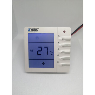 York york water central air conditioning thermostat lcd wire-controlled three-speed switch fan coil panel tms-2000db cooling and heating type