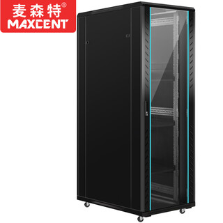 Maxcent network server cabinet glass door standard 19-inch weak current monitoring switch cabinet thickened 2 meters 42u800 wide 1000 deep mb8042