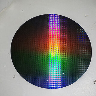 Crystal cpu wafer wafer photolithography integrated circuit chip semiconductor silicon wafer teaching science test 12 inches 04 free acrylic bracket