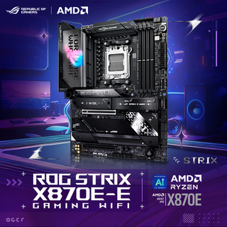 Rog strix x870e-e gaming wifi motherboard supports cpu 9900x3d/9950x3d/9800x3d (amd x870e/socket am5)