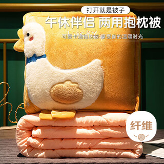 Ivy pillow quilt two-in-one office nap pillow blanket car cushion bedside cushion 40*40 large white goose