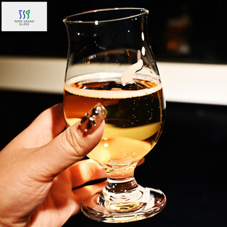 Toyo-sasaki glass imported from japan toyo sasaki household high-end tall beer glass drink cup dessert bar fruit wine cup zhuyuan 36312-jan-be 310ml 1 piece