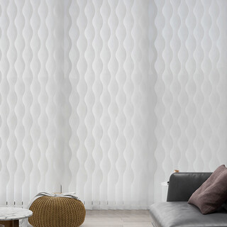 Qiao nai wave waterfall curtain vertical water wave curtain dream curtain balcony living room new model launched electric intelligent shade solid color one square