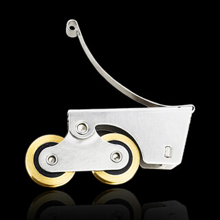 达居匠衣柜门滑轮不锈钢移门滑轮上下轮滑铜槽导轨轱辘推拉门滑轮 凹轮